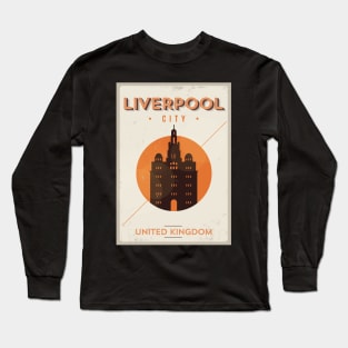 Liverpool Poster Design Long Sleeve T-Shirt